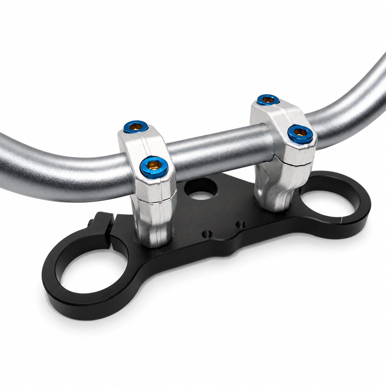 SoleilShift CNC Chrome Handlebar Mounts