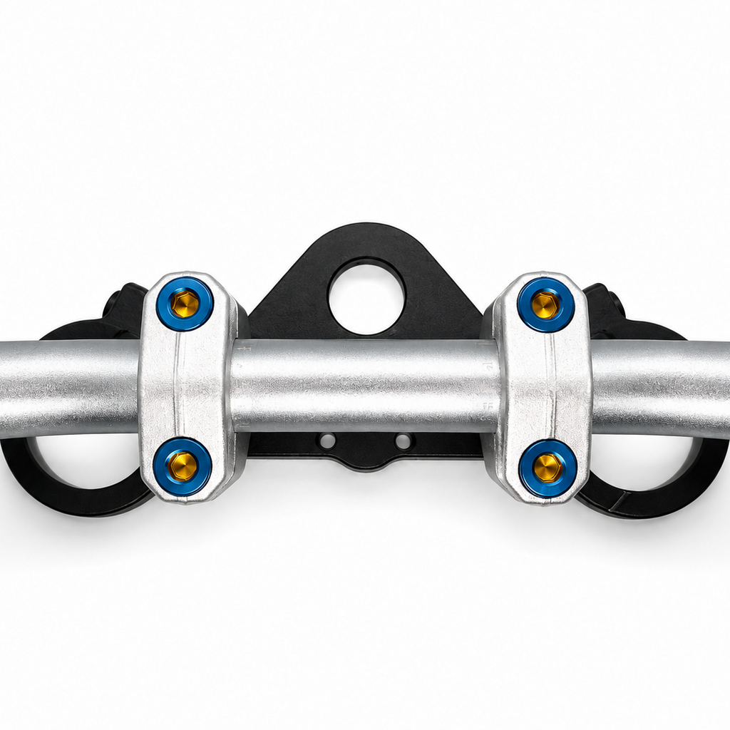 SoleilShift CNC Chrome Handlebar Mounts