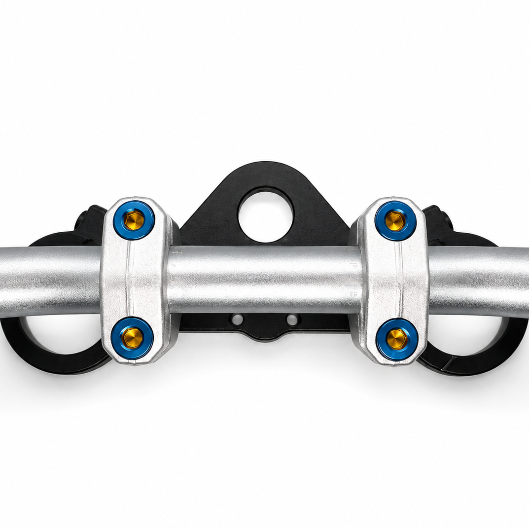 SoleilShift CNC Chrome Handlebar Mounts