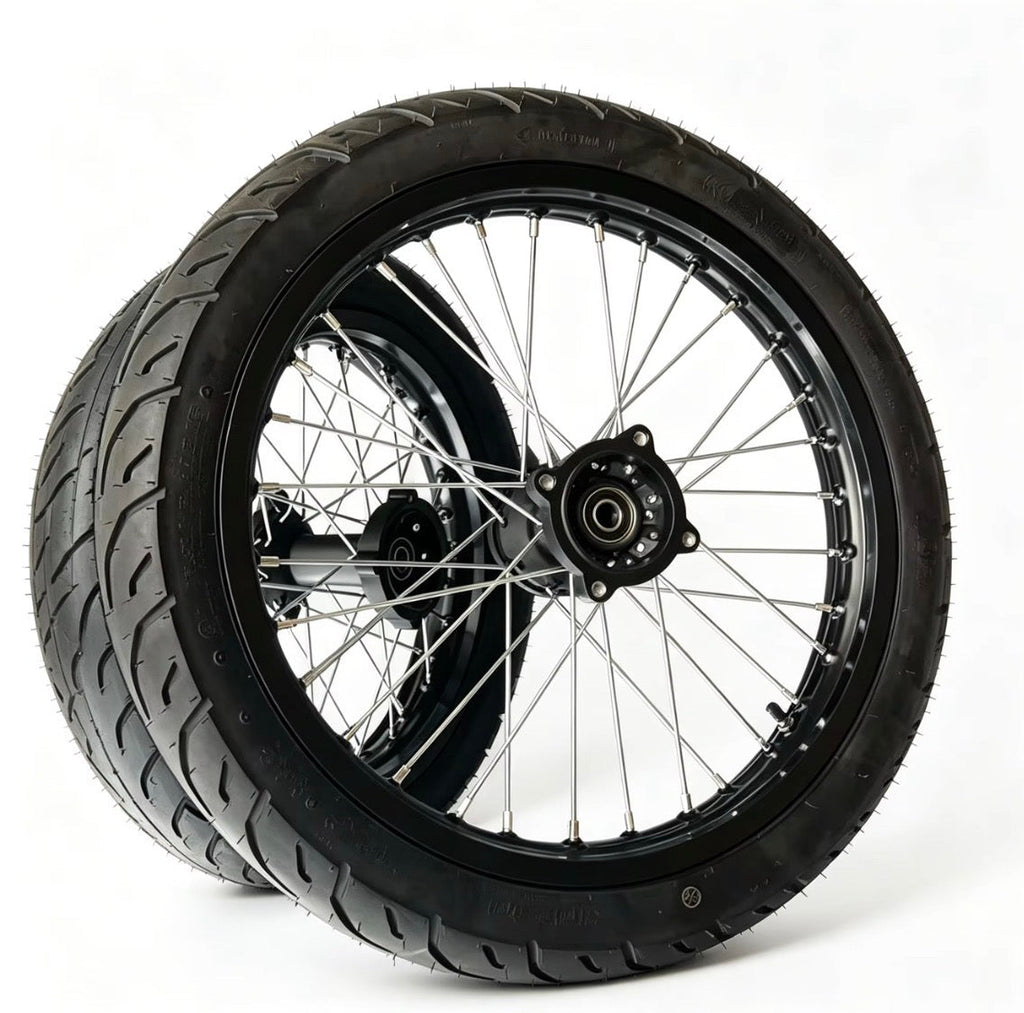 Supermoto Wheelsets - Strike Shadow/Yozma IN10 Pro(Chrome or Black)